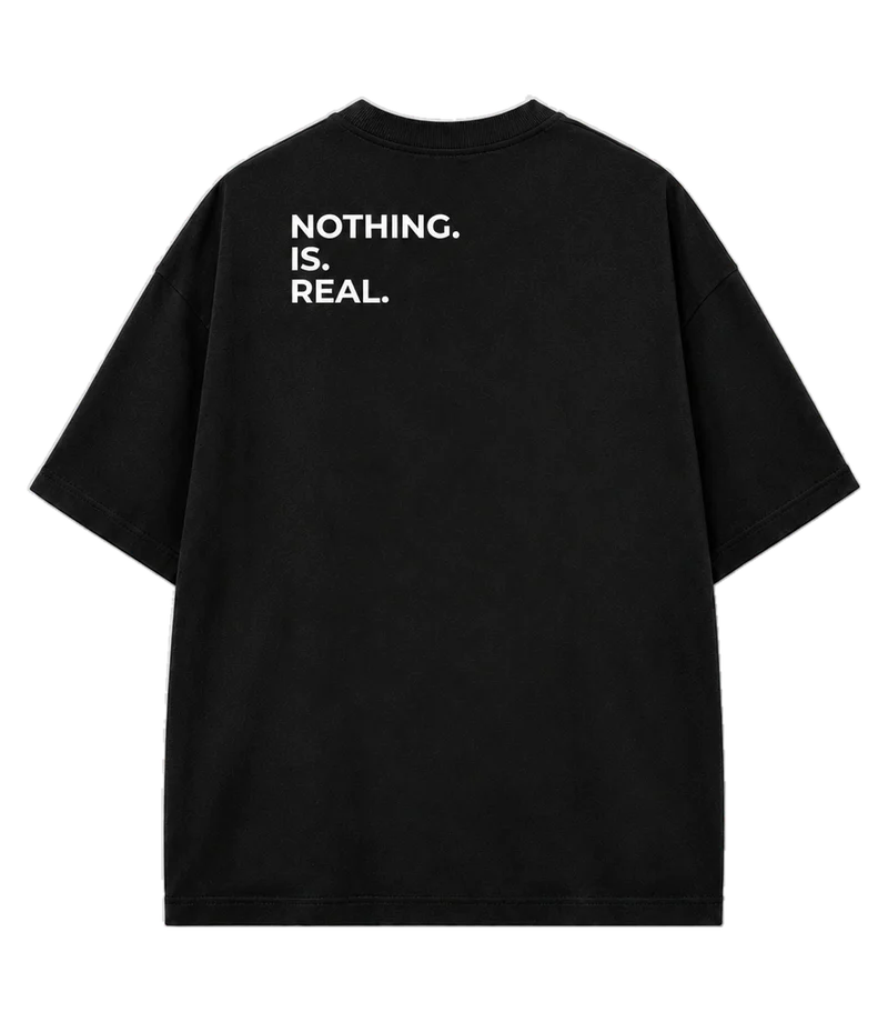HIGH ON THIN AIR, black, achterkant