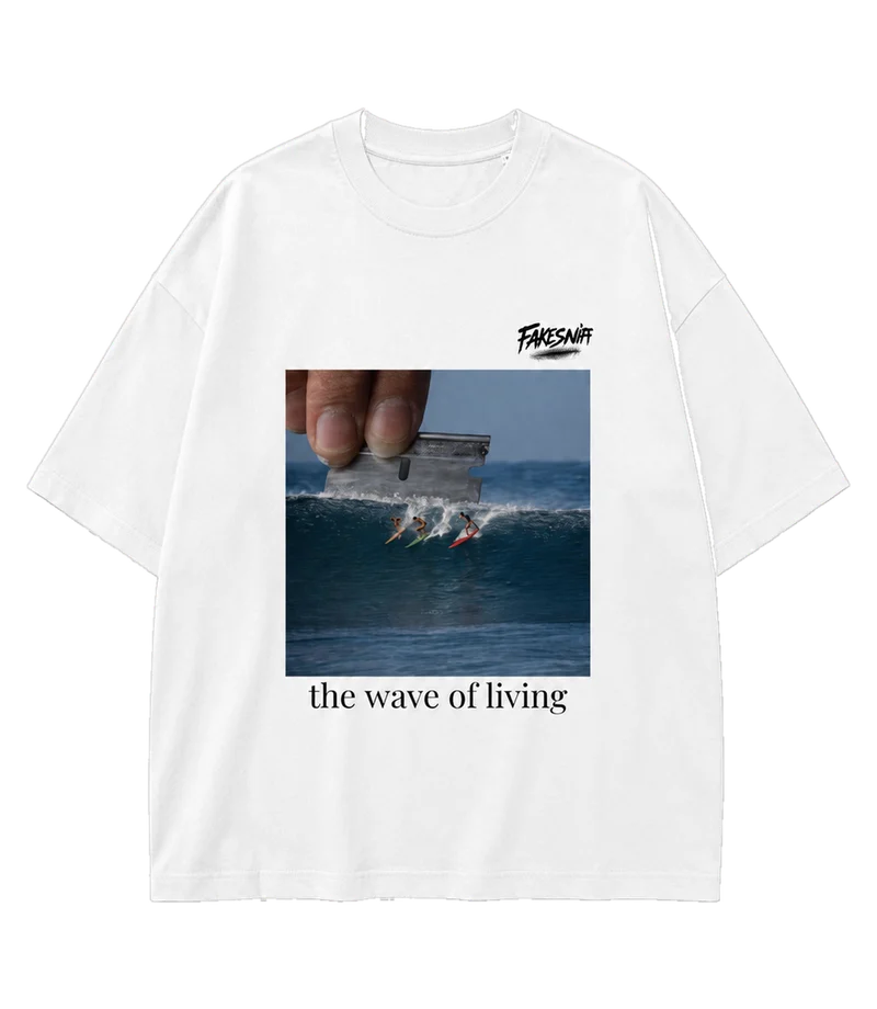 THE WAVE OF LIVING, white, voorkant